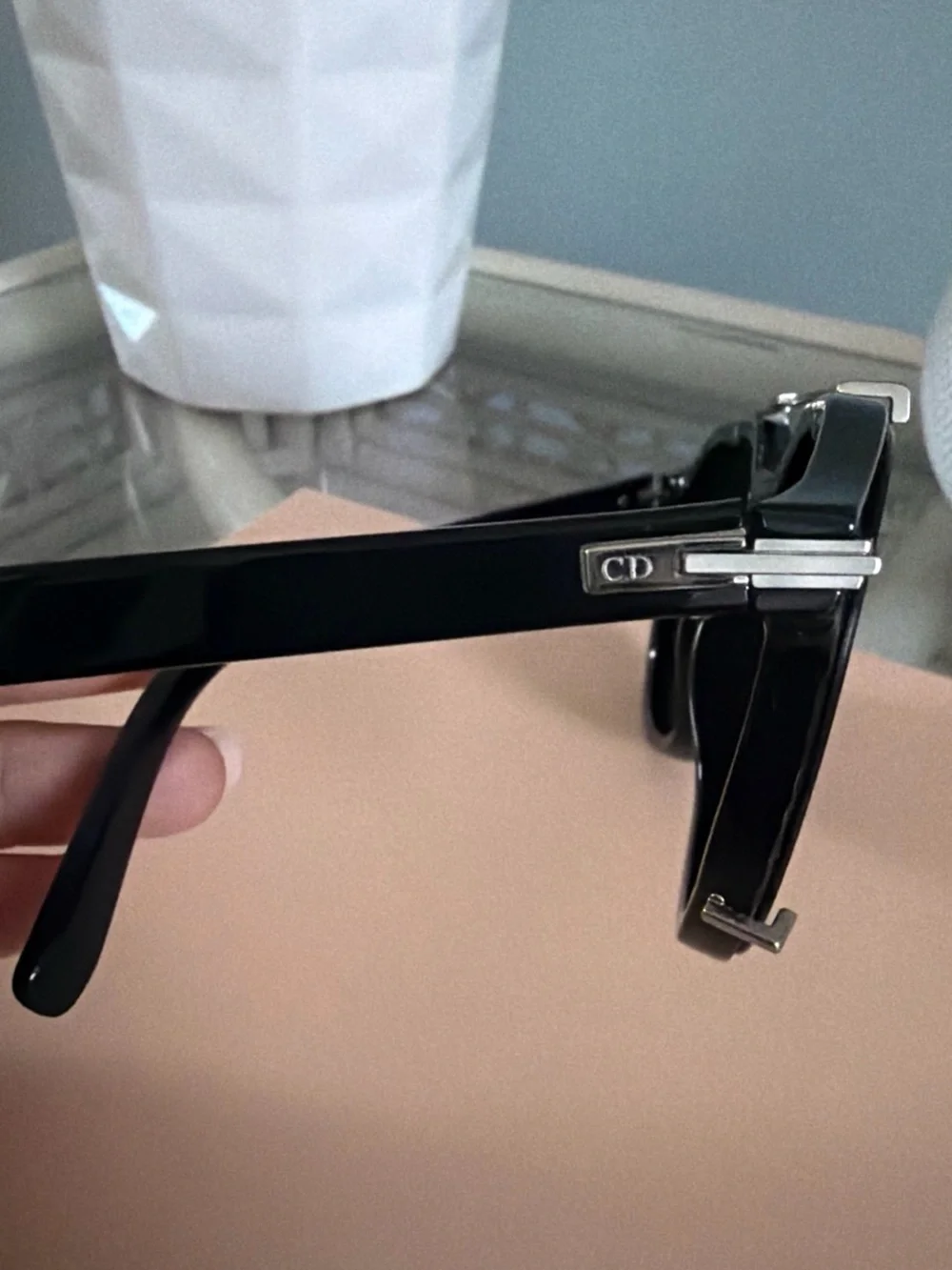 DiorBlackSuit RI Black Pantos Sunglasses